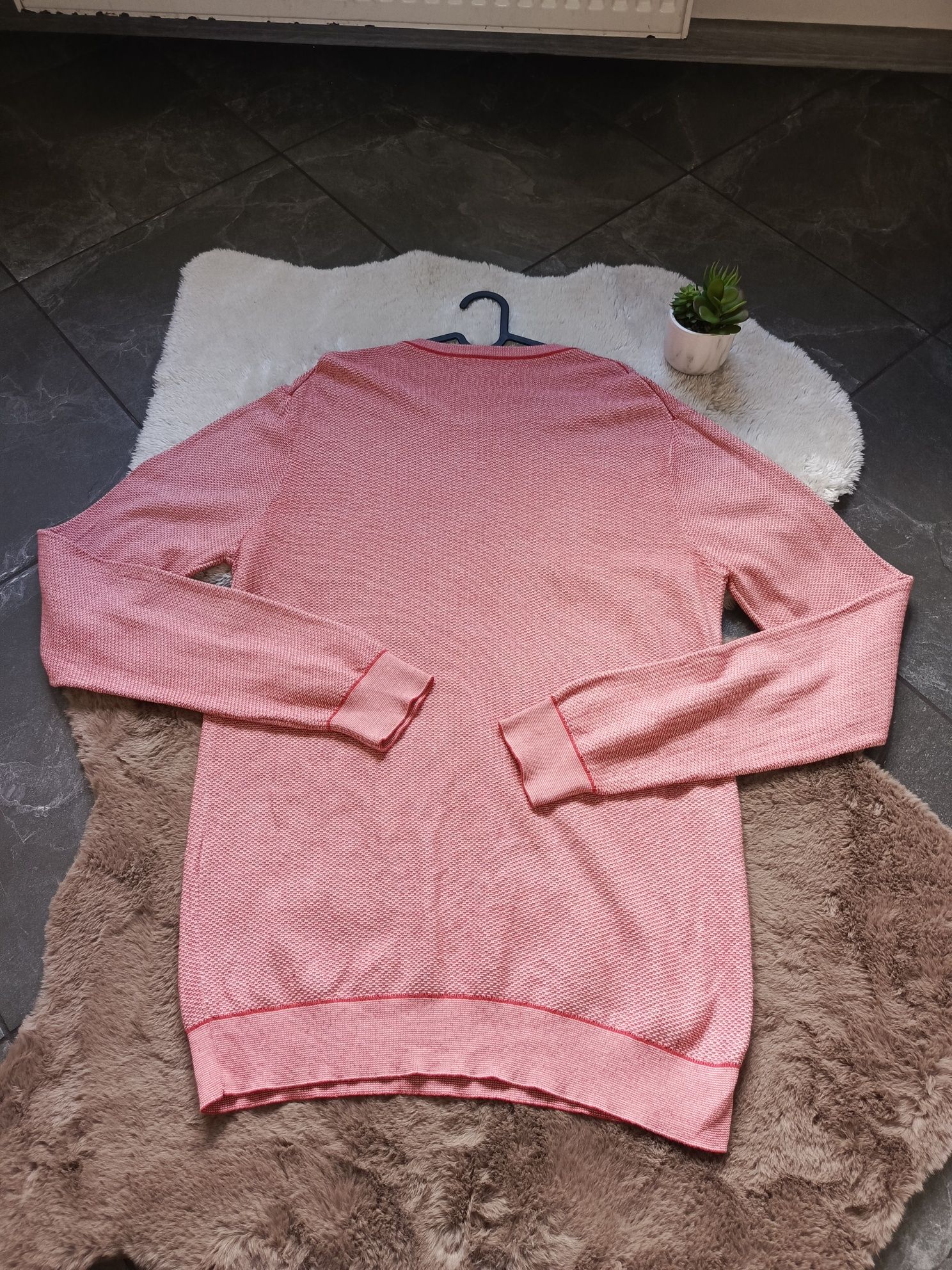 Sweter GANT 100% bawełna, różowy, rozmiar M, święta Christmas