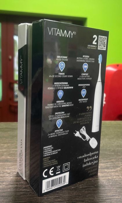 Nowa Szczoteczka Elektryczna Vitammy Platinum TB9051