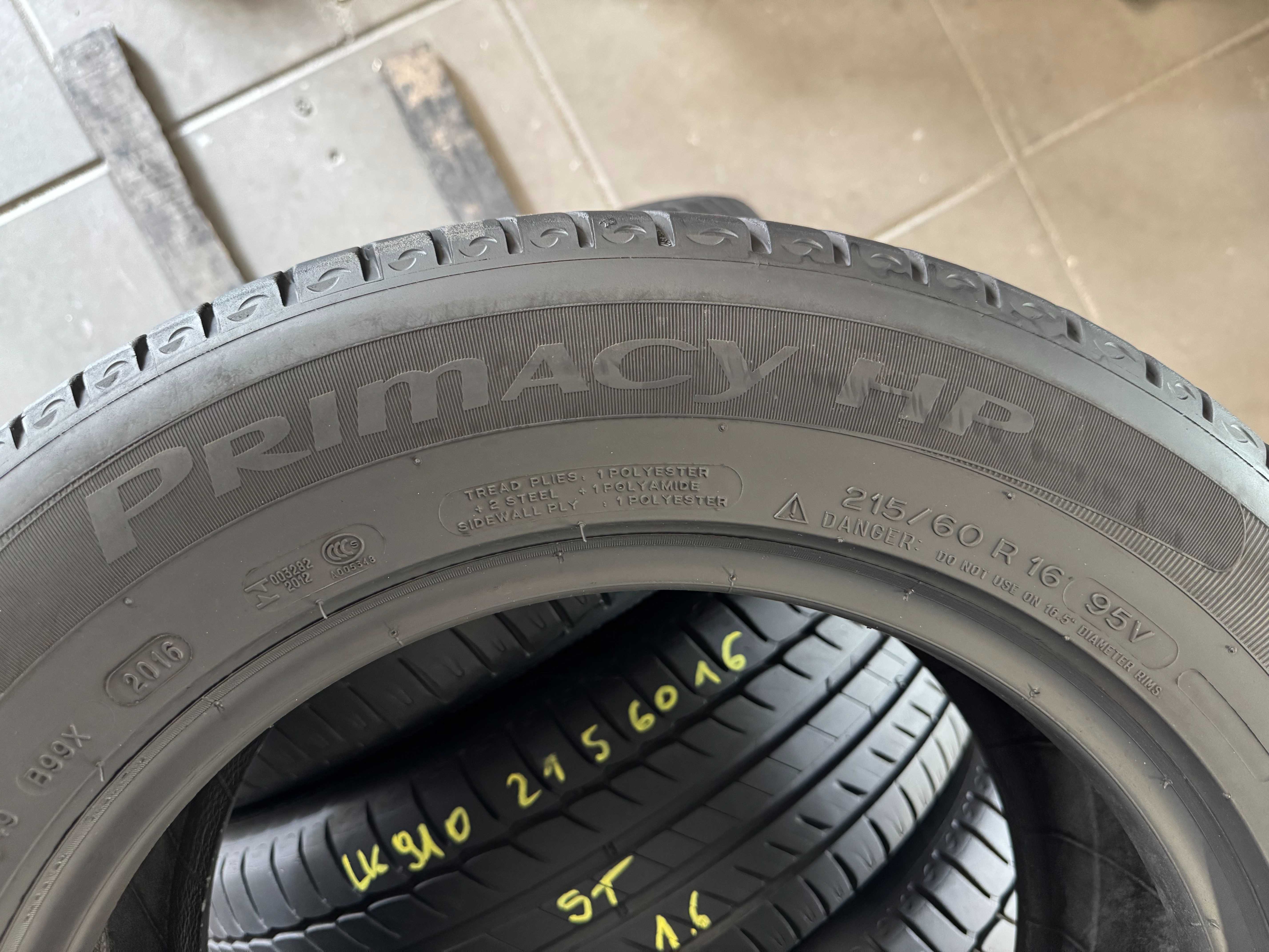 Opony letnie 205/60/R16 Michelin Primacy HP - 4 szt