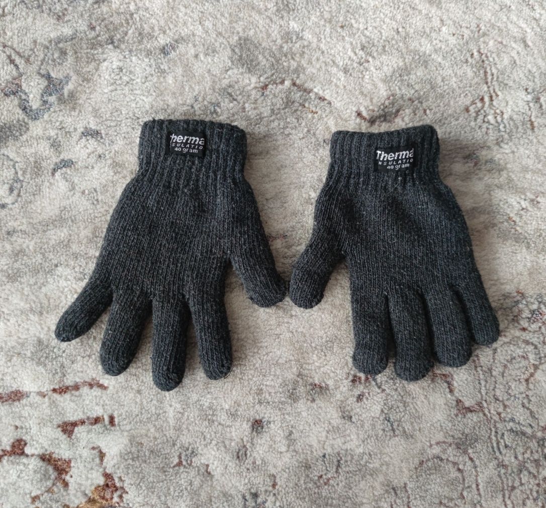 Rękawiczki dla chłopca ocieplane polarem
