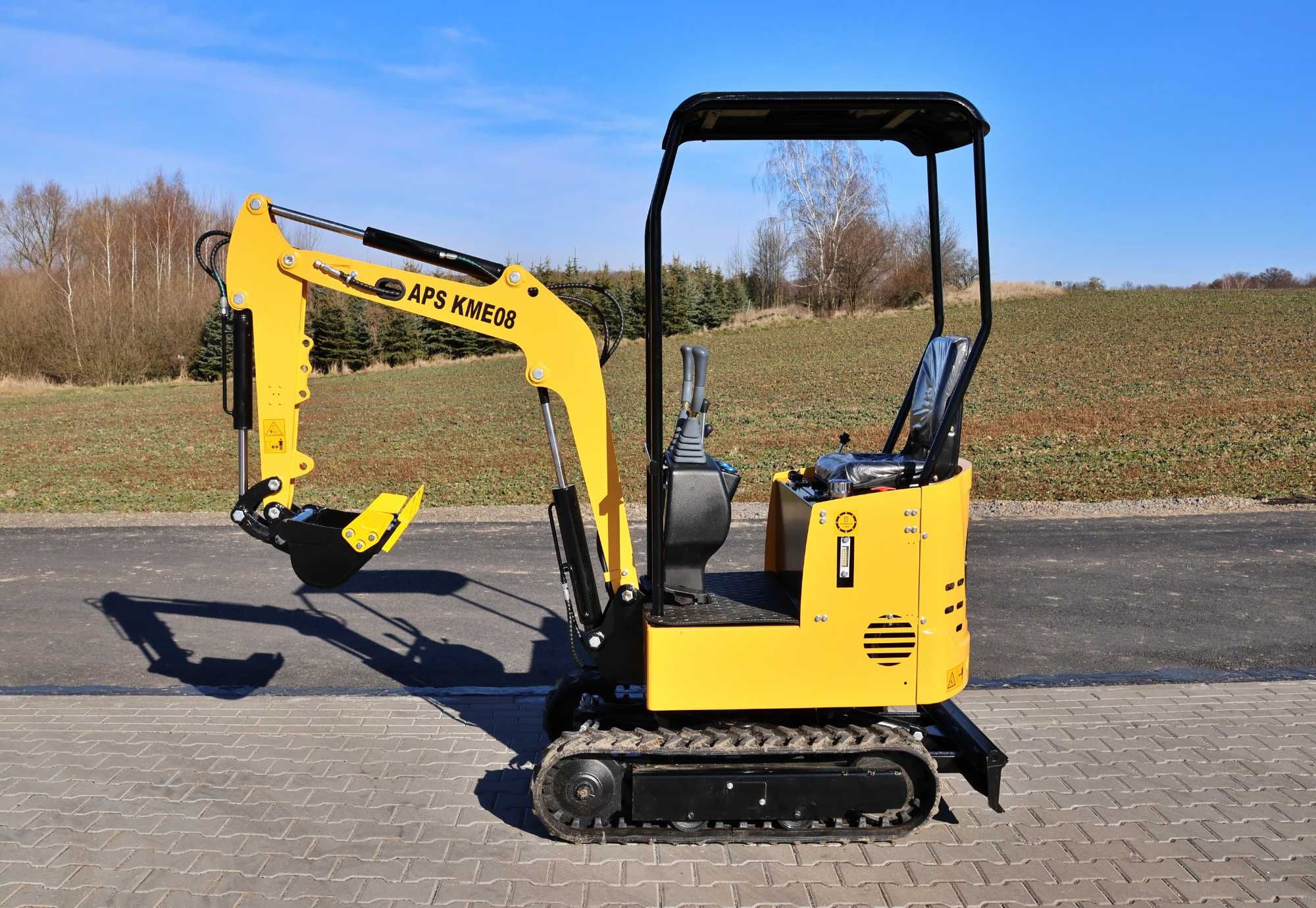 Minikoparka gąsienicowa APS KME08 NOWA 2025, 800 kg łyżka 40 cm