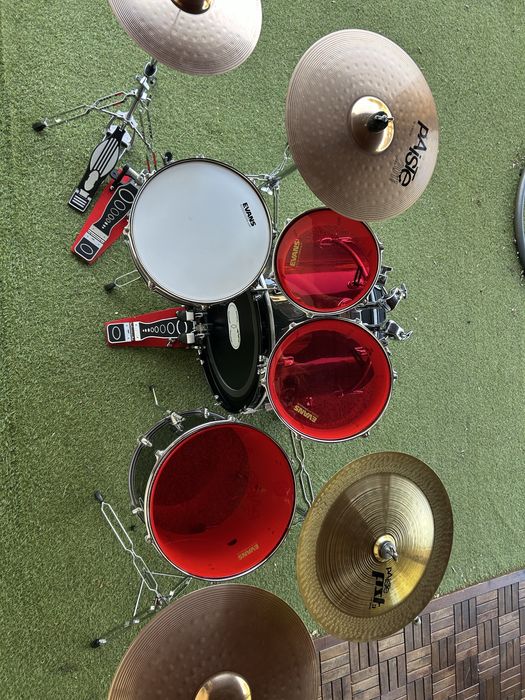 Perkusja MAPEX - Talerze PAISTE 201 + naciągi EVANS