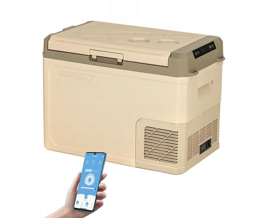 Alpicool Ge40 Lodówka Turystyczna Samochodowa 40L 12/24V Dc Kremowa