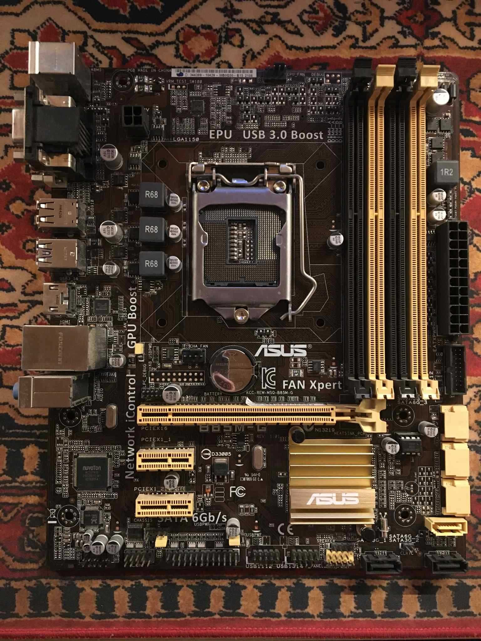ASUS B85M-G lga1150 mATX