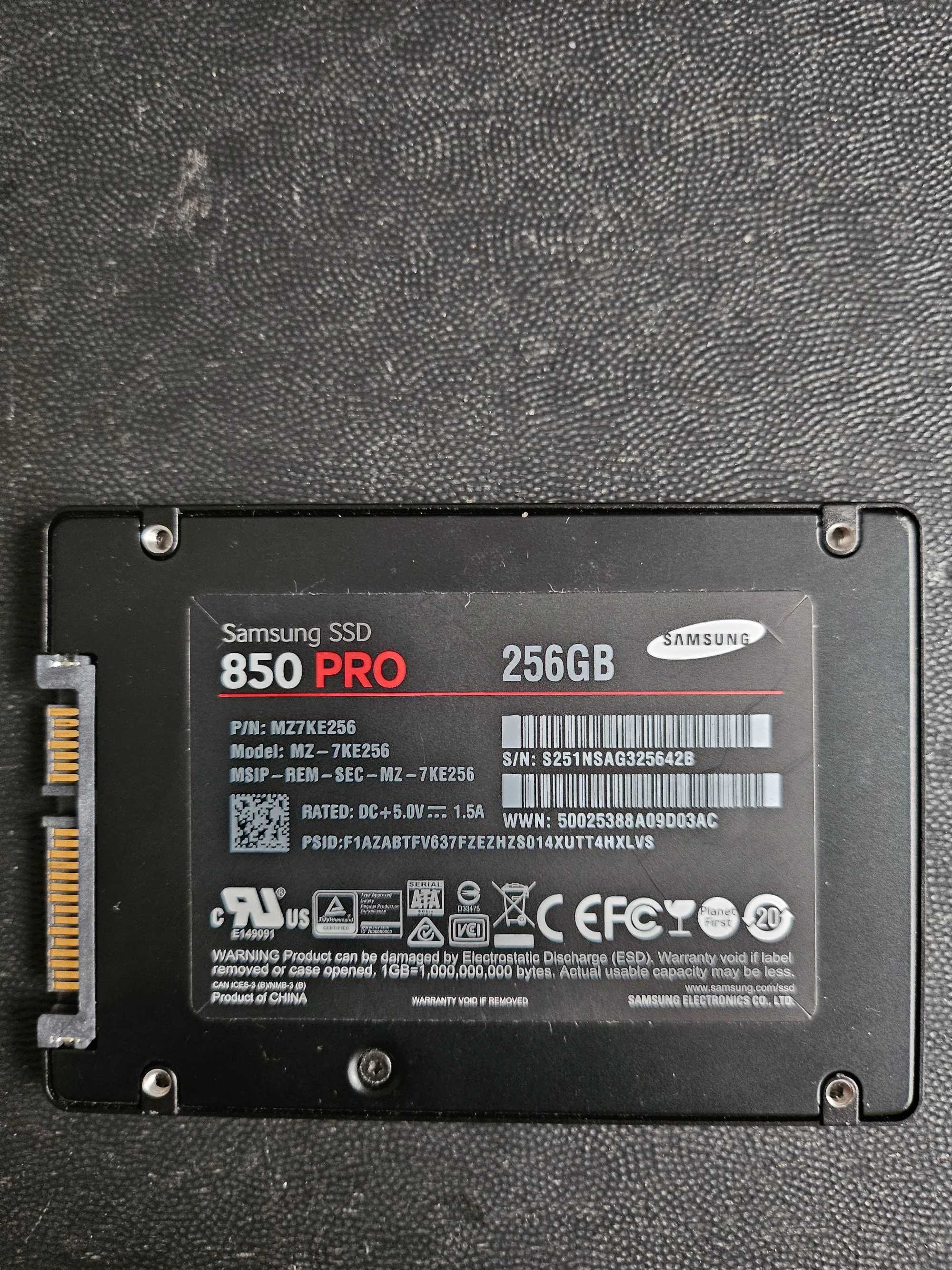Dysk Samsung 850 PRO 256GB SSD 2.5''