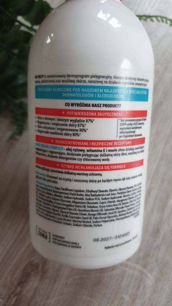 Krem balsam do przesuszonych szorstkich dłoni hipoalergiczny AA Help