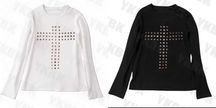 Лонгслив y2k шипы, с треугольниками opium distressed erd balenciaga