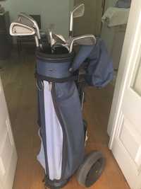 Trolley, saco e material golfe