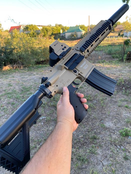 Іграшковий автомат HK416D на орбізах ЕЛЕТРОподача орбіган гель бластер