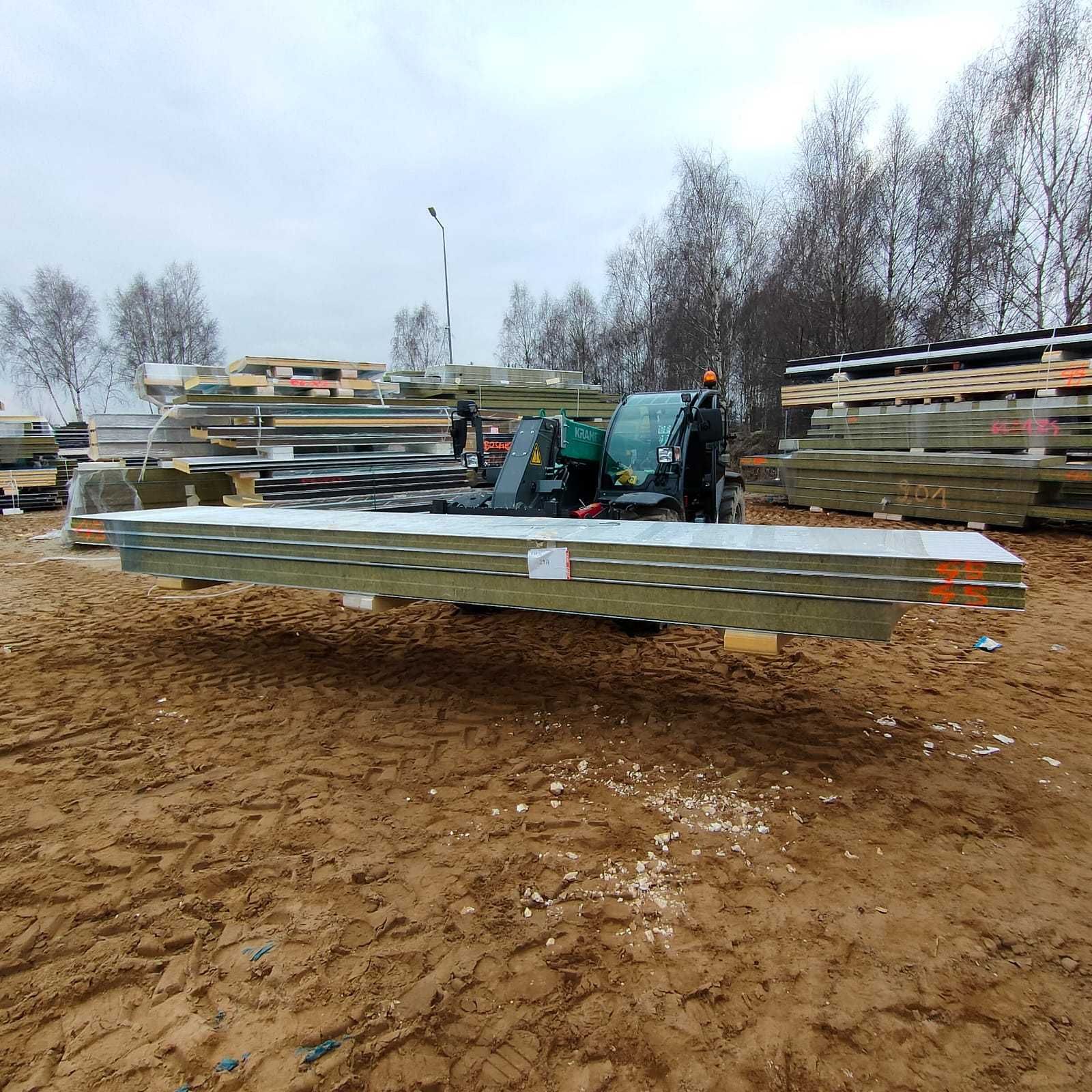 Płyta warstwowa ściana wełna 39,00 zł netto m2 gr. 110 mm 2 gat.