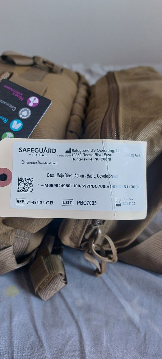 Рюкзак Combat Medical Mojo Direct Action Aid Bag для медиків, Coyote B