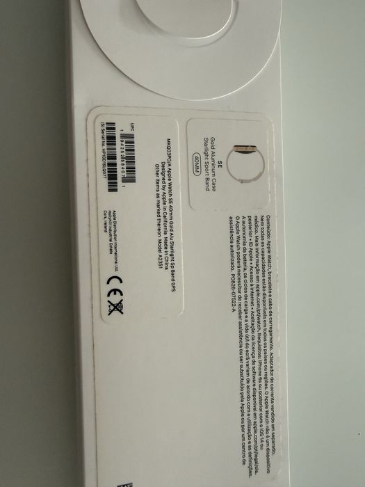 Apple Watch Relógio SE rose gold 40MM