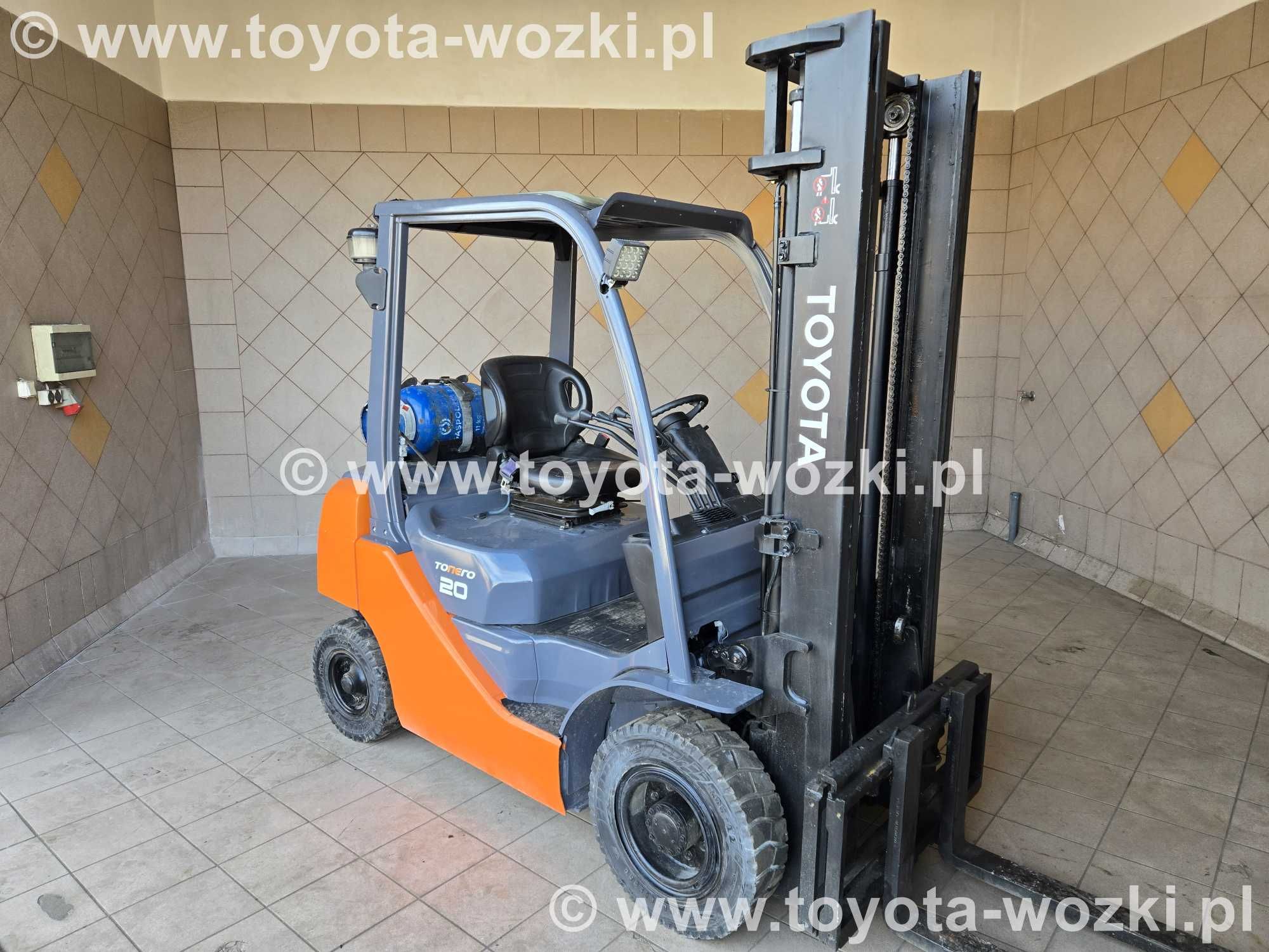 Wózek Widłowy TOYOTA 8FGF20, V 3700 mm, TOYOTA 8FG20 widlak LINDE