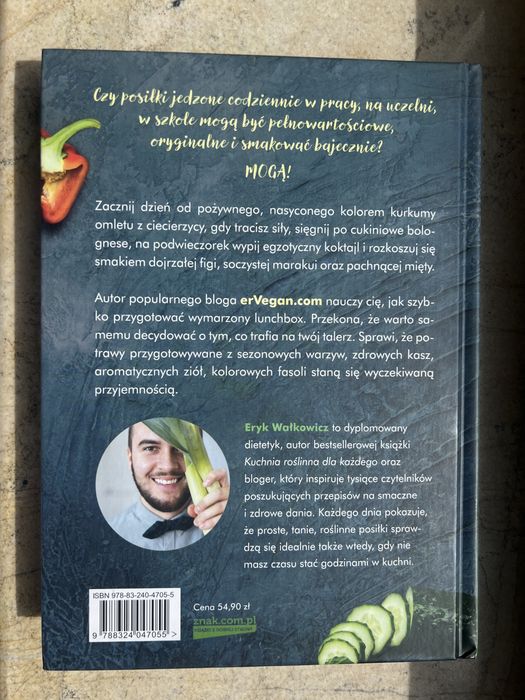 Roślinny lunchbox dla kazdego • erVegan • Eryk Wałkowicz • nowa