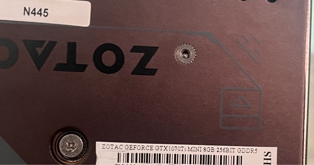 GTX1070Ti 8gb Zotac Mini ігрова відеокарта