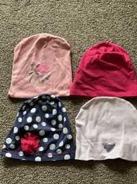 4 czapki dla dziewczynki