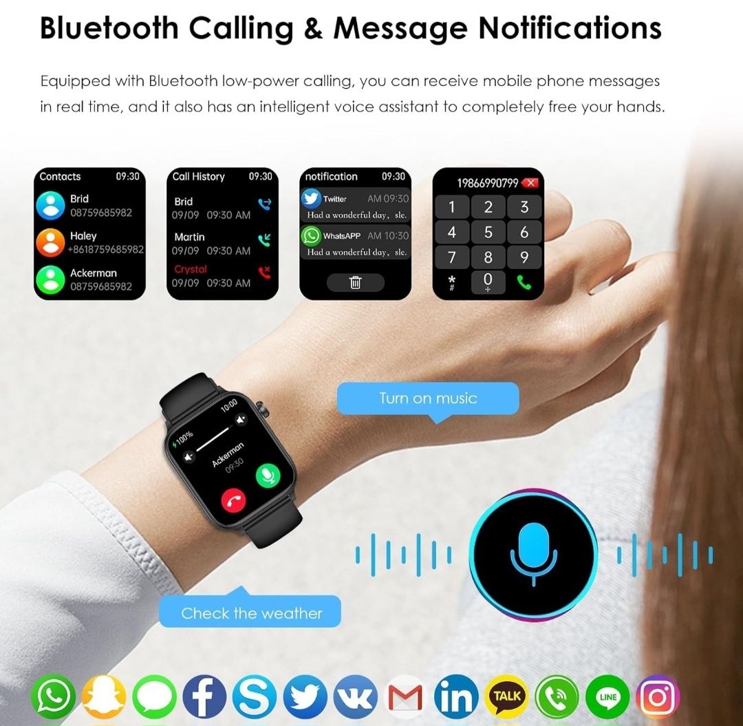 Marsyu ET570 Inteligentny zegarek Smartwatch