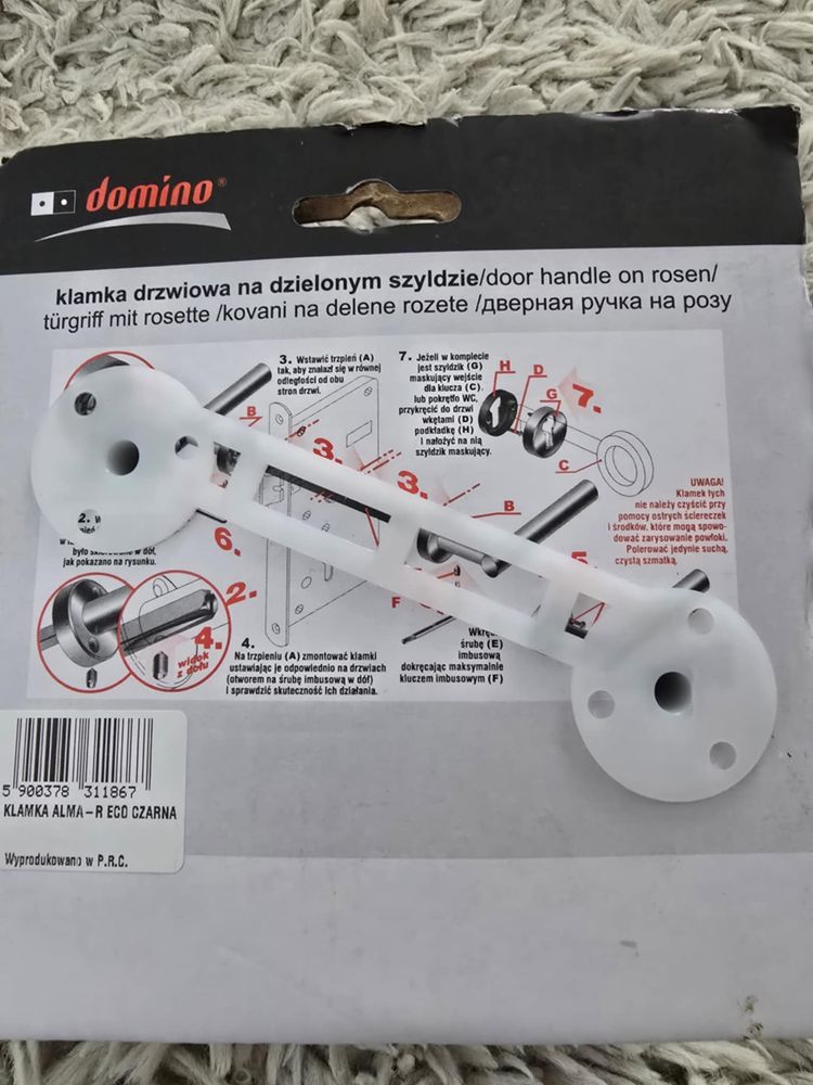 Klamka domino nowa