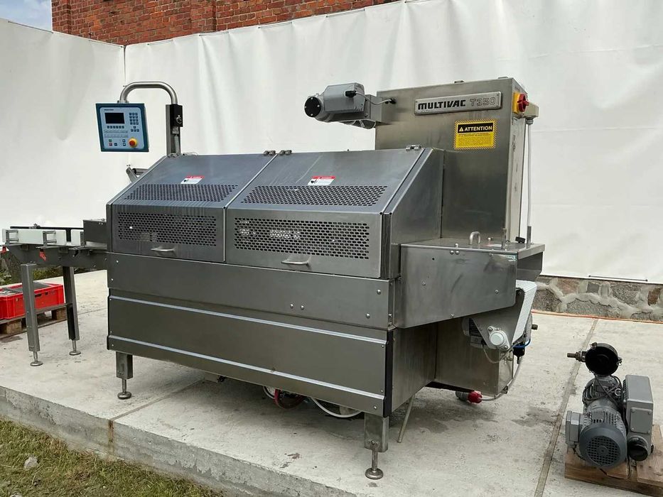 Multivac T350, Traysealer, zgrzewarka do tacek. 3 komplety form.