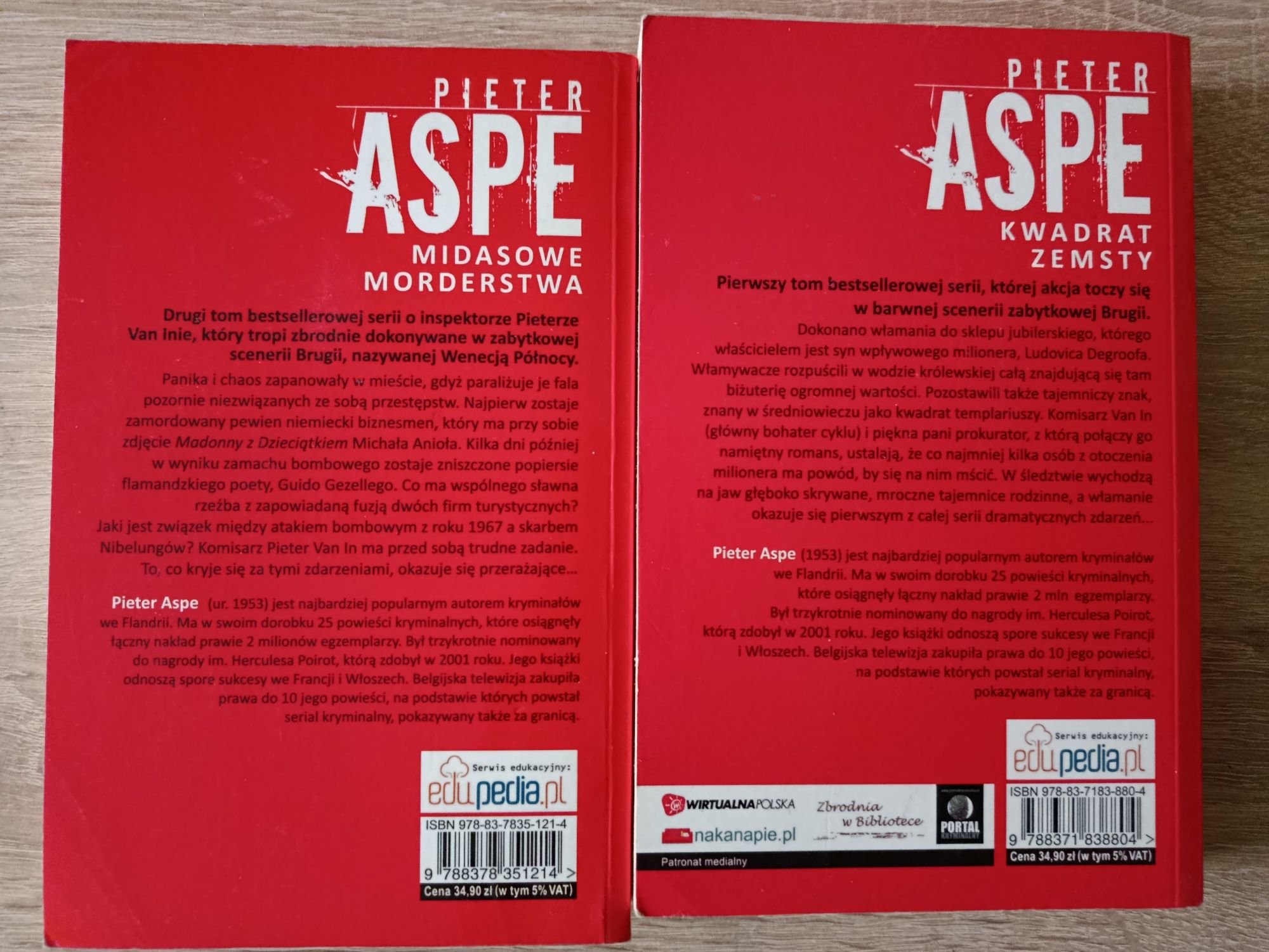 Pięter Aspe - kwadrat zemsty i midasowe morderstwa
