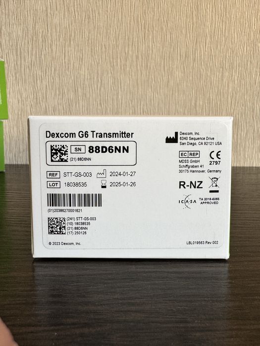 Трансмітер Dexcom G6 transmitter Декском прид 2024-2026 гарантія 90 дн