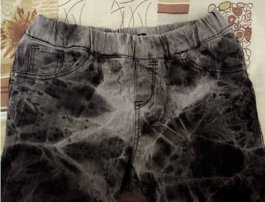 Джинсы серые на девочку джинсы на резинке хлопковые джинс сірі 155-164