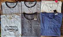 Diversas T shirt manga comprida camisolas novos por estrear xxl