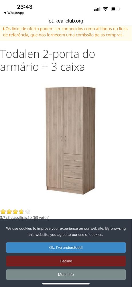 Fantastico roupeiro Ikea