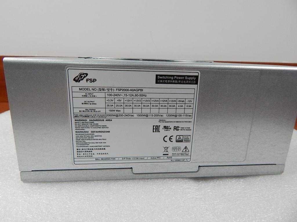 компьютерный блок питания FSP FSP2000-A0AGPBI, 2000W