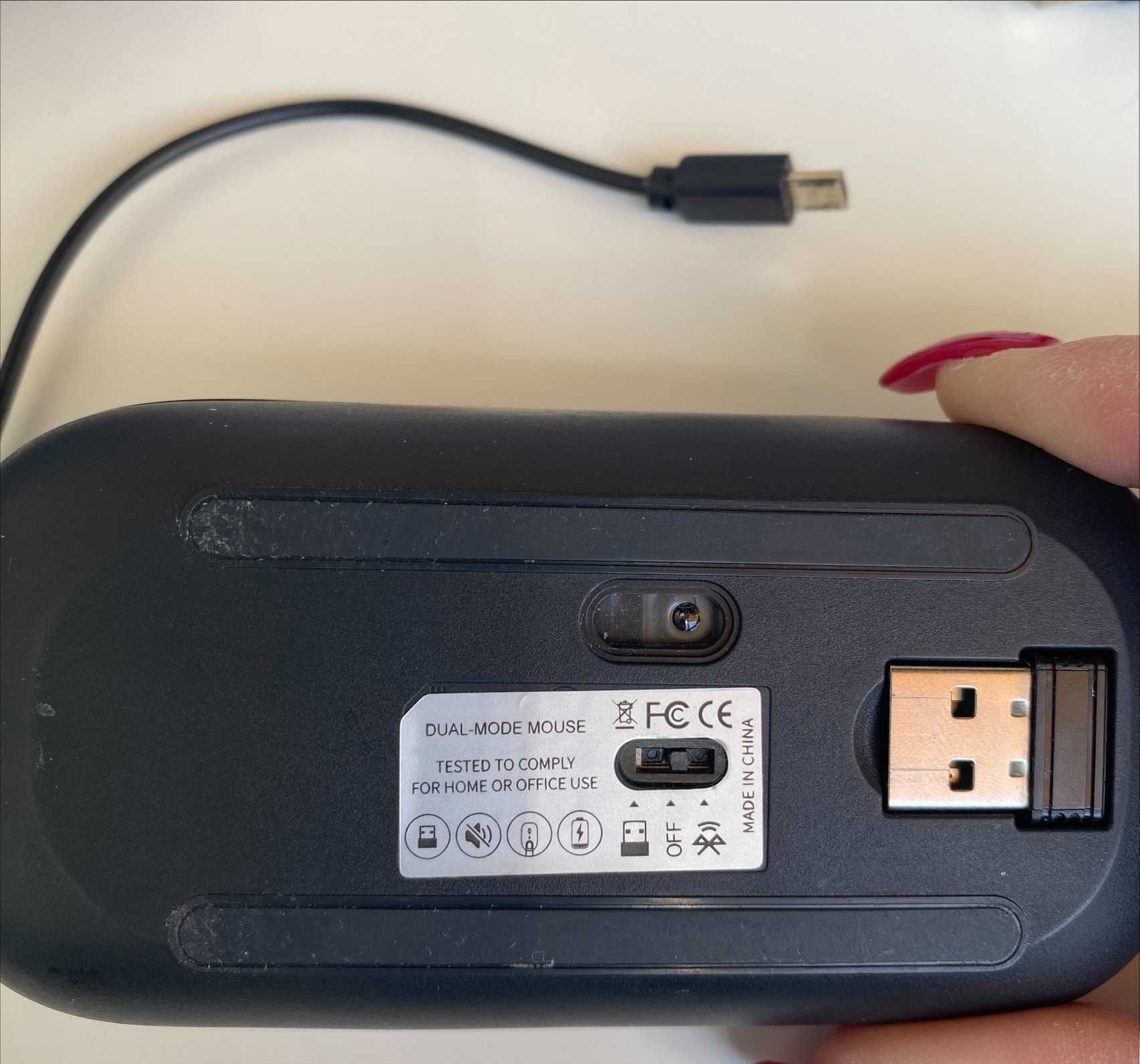 Мишка WIFI 2.4 ГГц, Bluetooth, кольорова