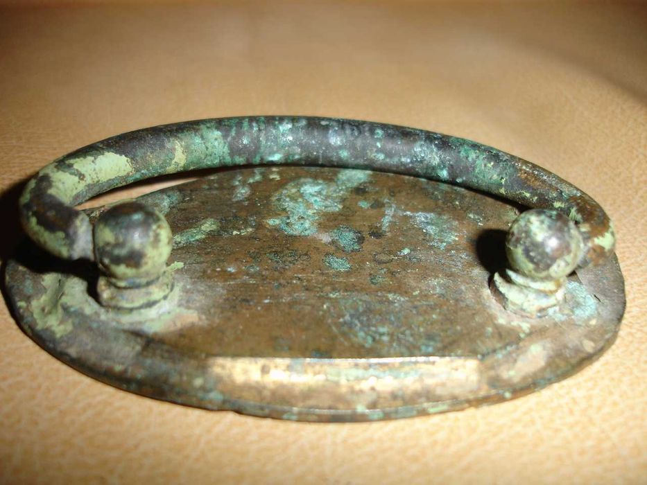 Комод/шафа - ретро-РУЧКА металева 90 х 55 мм. ВІНТАЖ.