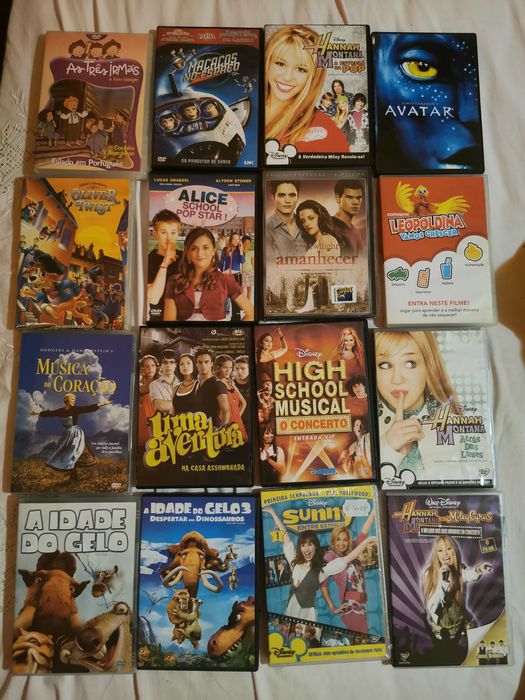 Vários DVDs infantojuvenis