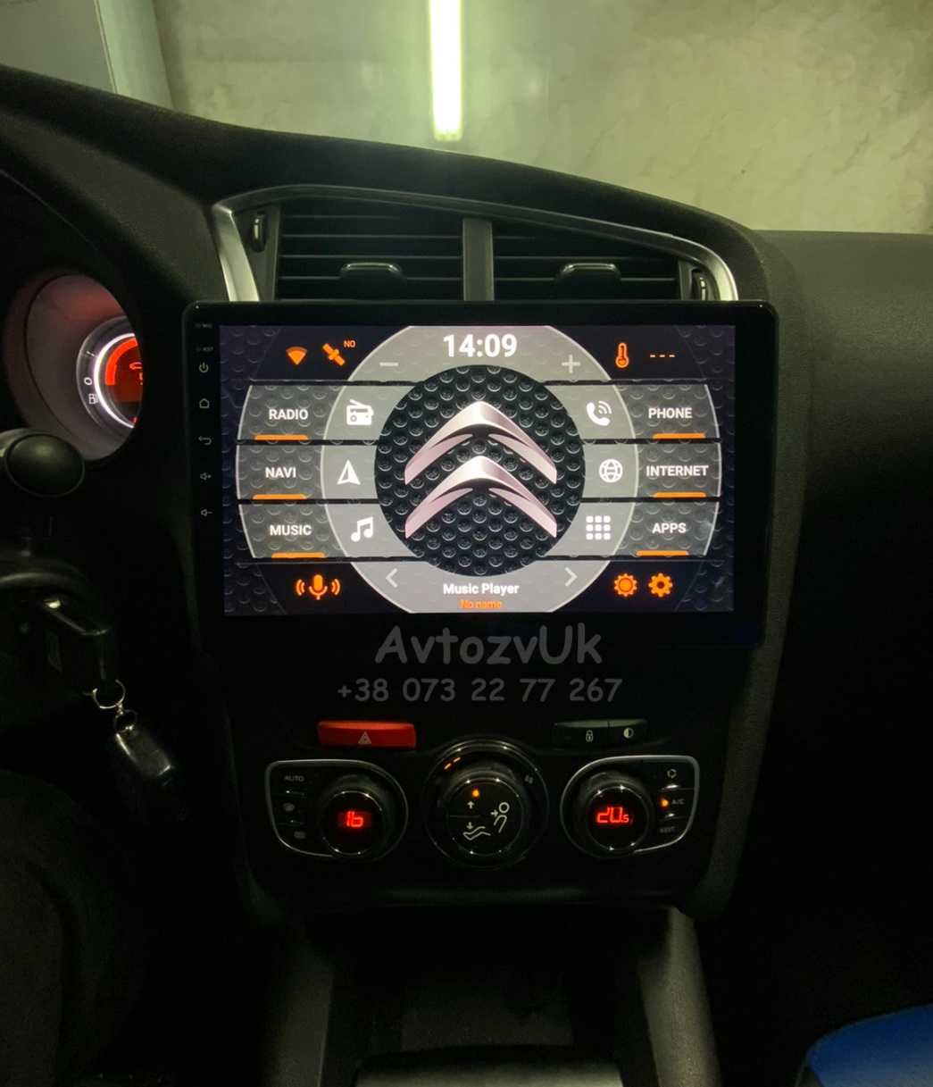 Магнитола C4 C4L DS4 Citroen DS5 Ситроен С4 ДС5 дс4 CarPlay Android 14