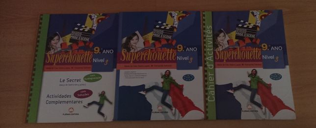Manual "Superchouette" + caderno de atividades 9°ano nível 3