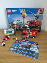 klocki LEGO City 60214 Na ratunek w płonącym barze straż pożarna 5+