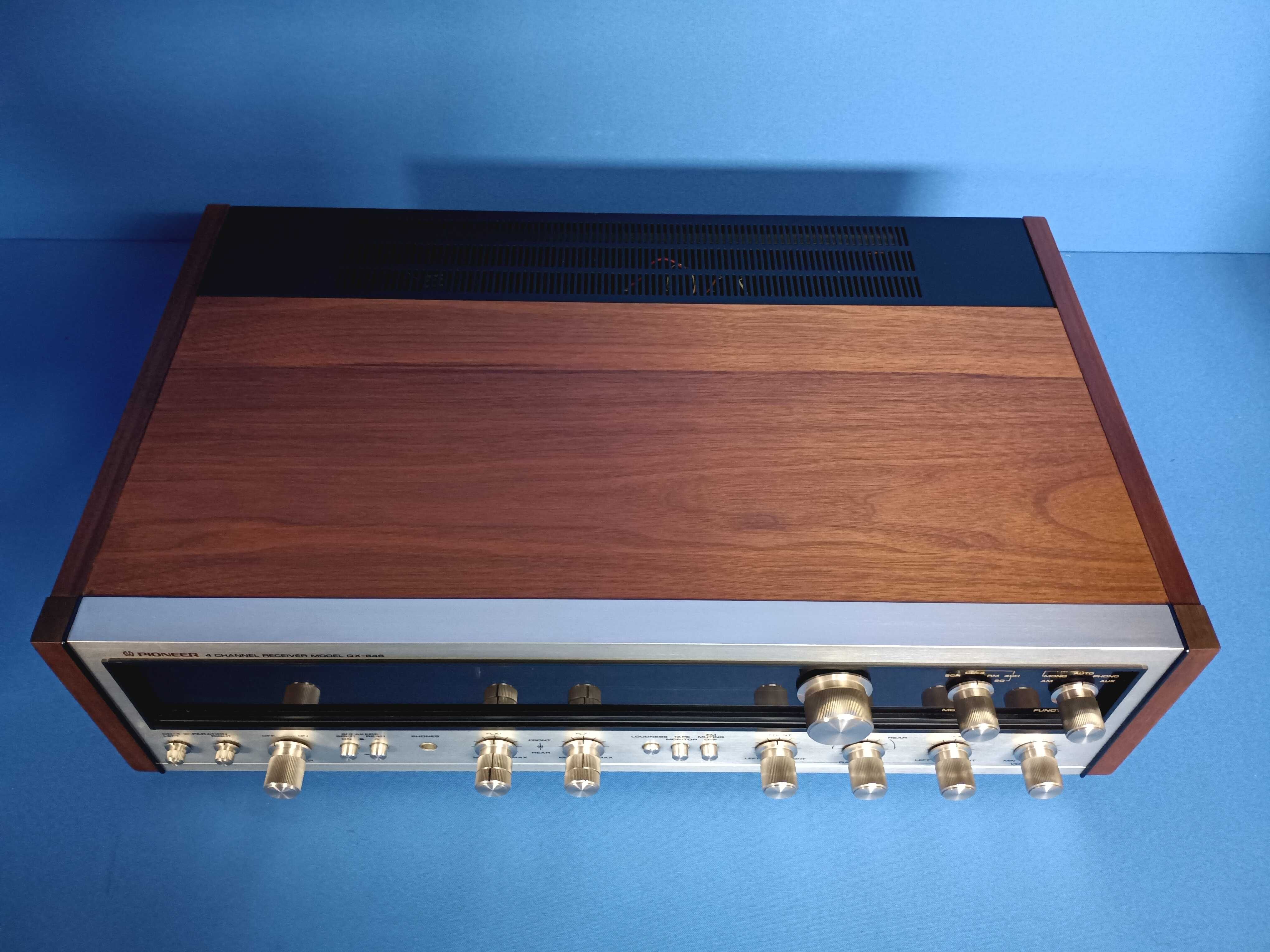 receiver quadrifônico PIONEER QX-646 + PIONEER CT-F6161