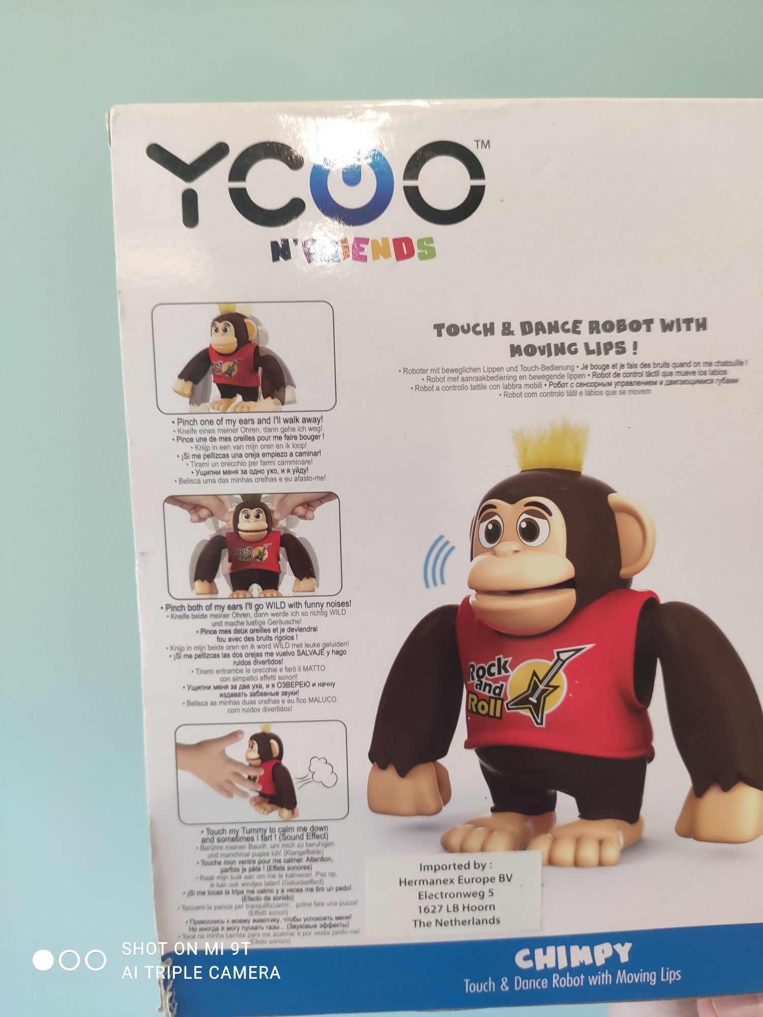 Interaktywny Robot Małpka Ycoo N Friends Chimpy Tańczący i mówiący