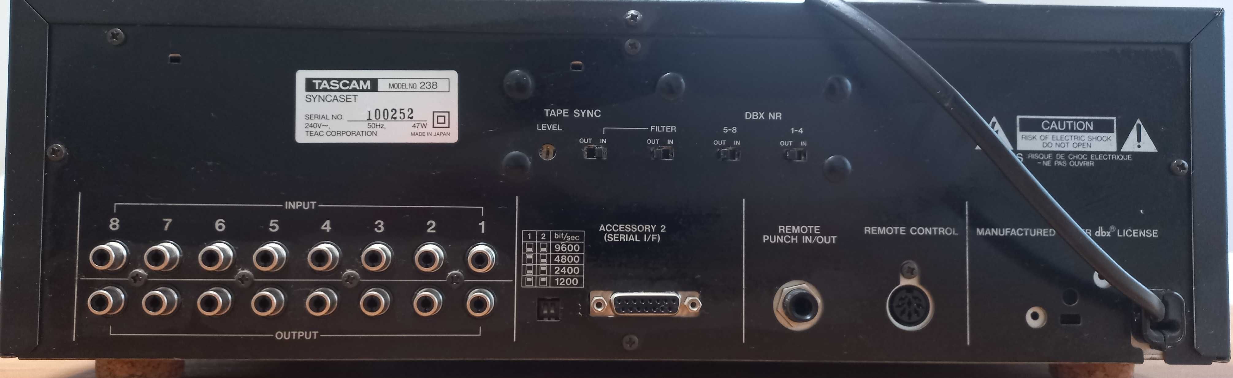 Tascam 238 Syncaset 8 track multitrack recorder