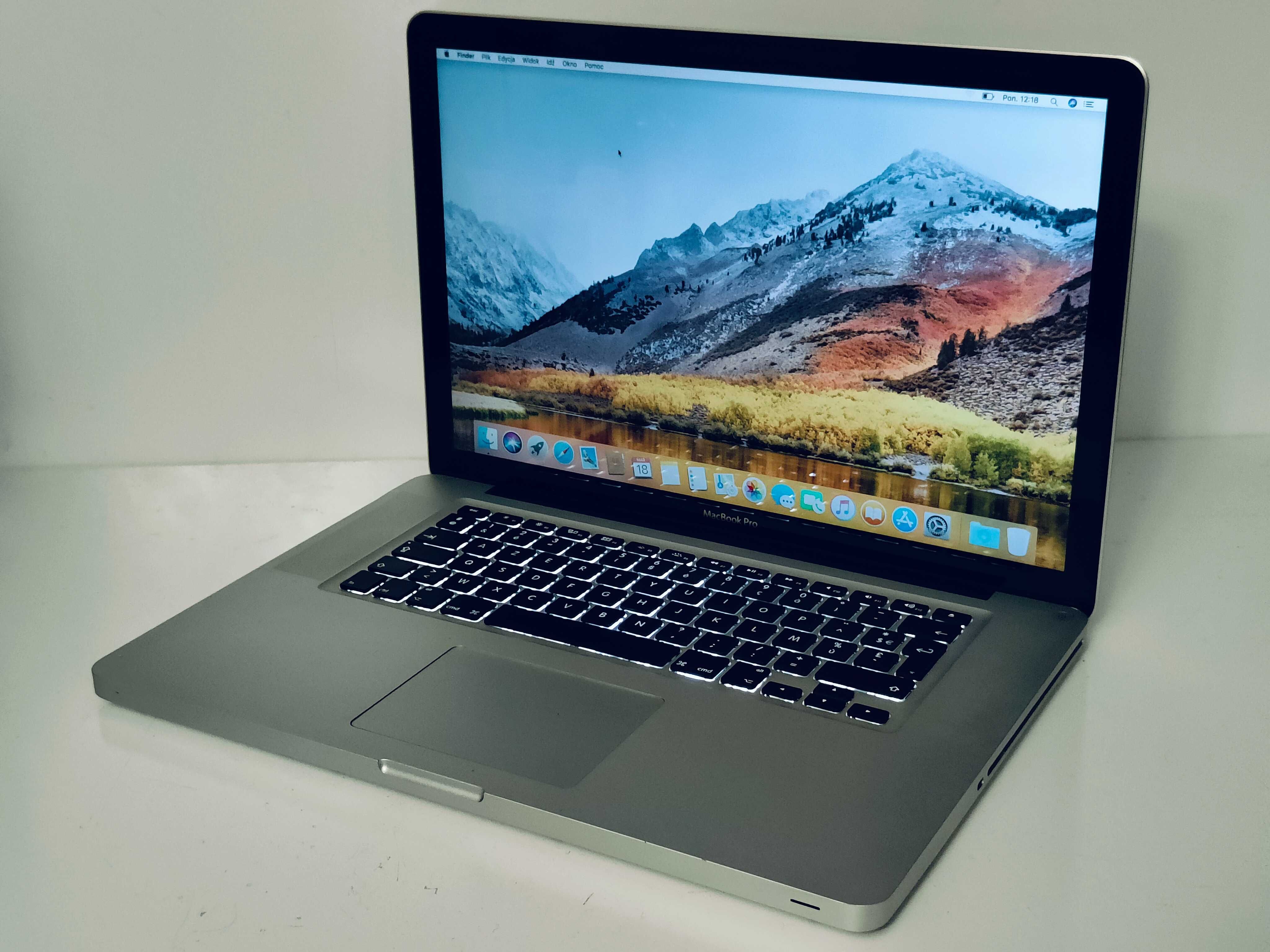 Apple MacBook Pro 15 2012 i7 4 GB 1000GB 1TB HDD Silver Srebrny