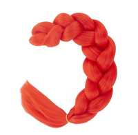 Włosy Syntetyczne warkoczyki dredy proste 60 cm czerwone