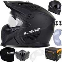 Kask LS2 OF606 Drifter Solid Matt Black L motocyklowy 2 wizjer nowy