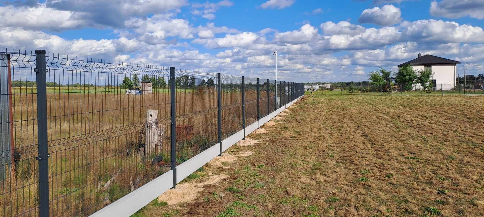 Ogrodzenia panelowe z montażem