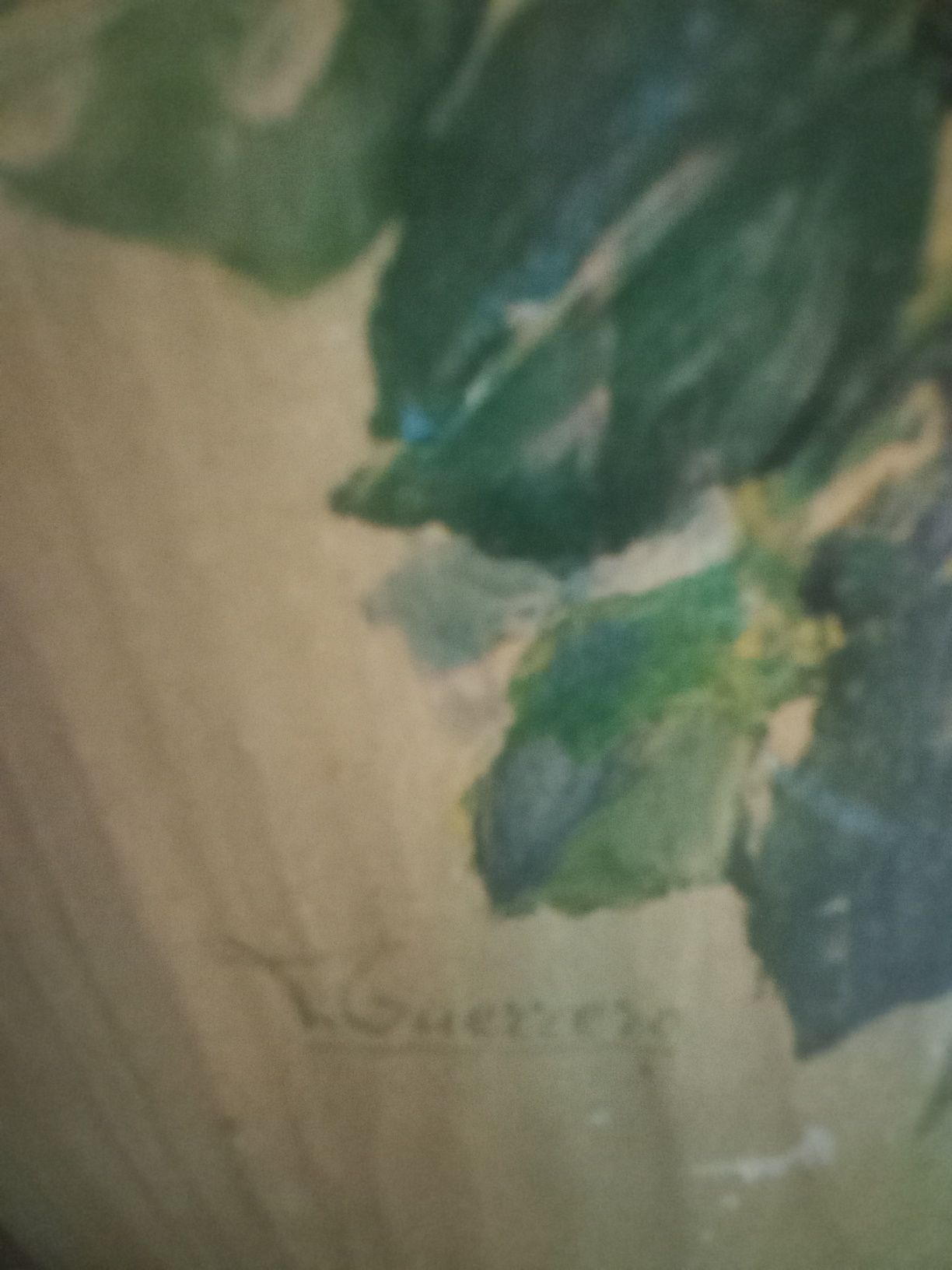 Dois quadros em madeira, decorativos e assinados.