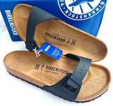 Klapki sandały czarne Birkenstock 42 Madrid skóra uniseks