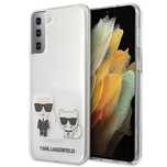 Etui Karl Lagerfeld Karl&Choupette na Samsung Galaxy S21+ - przezroczy