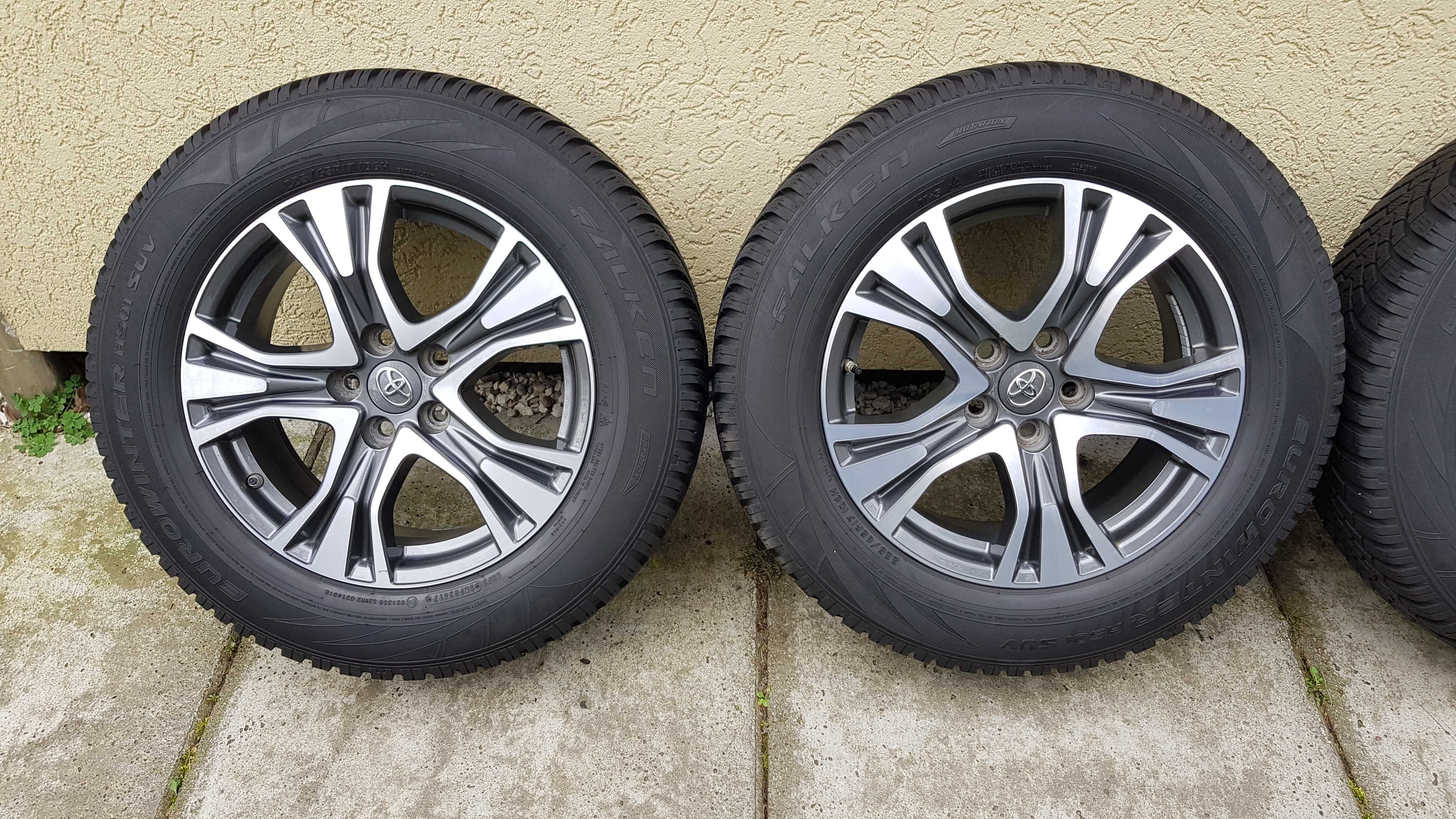 Felgi 17 Koła Toyota Rav IV 4 ET39 7J 5x114,3 PZ49M-0670-Z CZUJNIKI