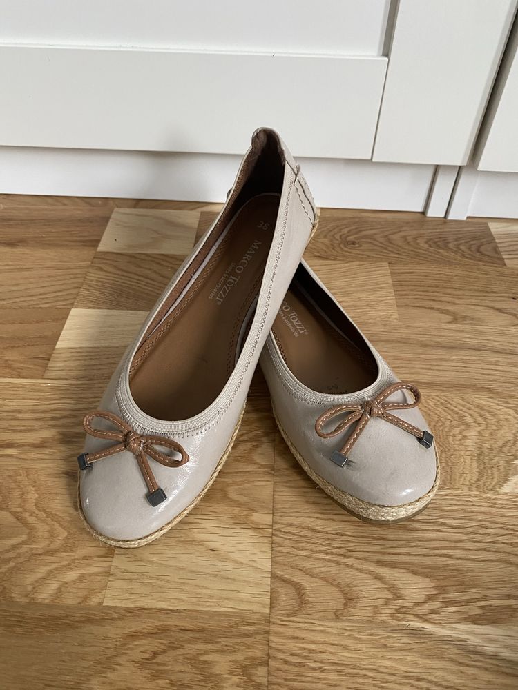 Marco Tozzi r. 38 baleriny espadryle