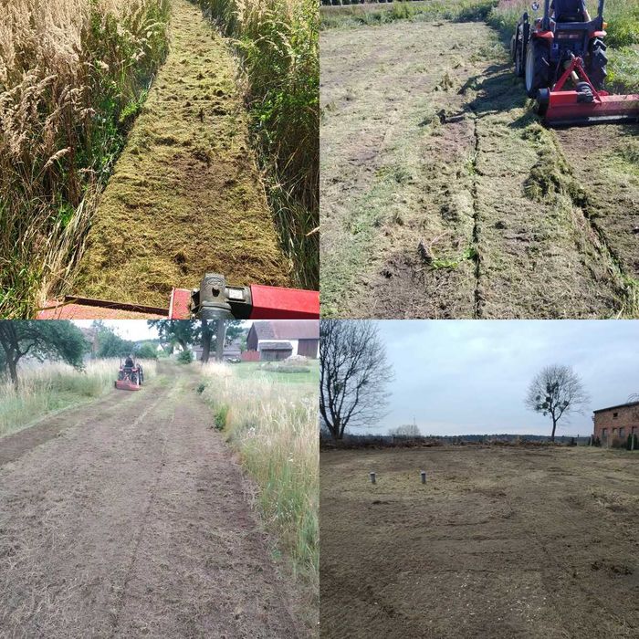 Zakładanie trawników ogrodów nawodnienia glebogryzarka kosiarka