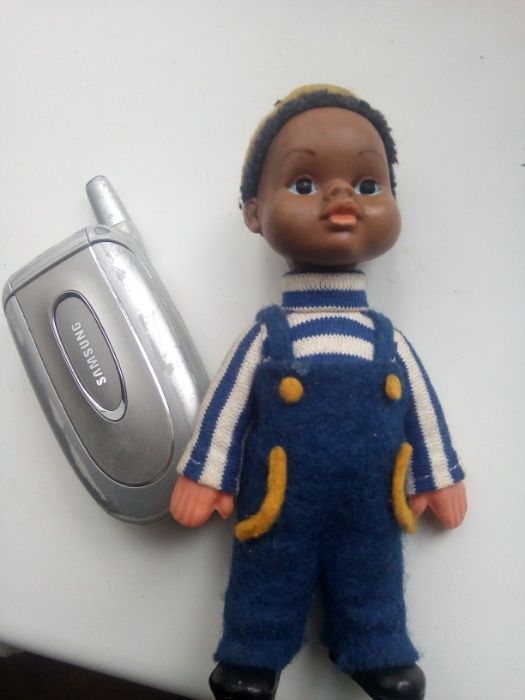 кукла негритенок - африканец мальчик - матрос моряк резина ГДР редкий