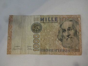 Banknot Wlochy Italia 1000 Lire Marco Polo - jak na fotki